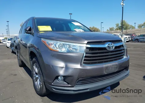 2015 Toyota Highlander Xle V6 from USA, damaged, VIN 5TDKKRFH7FS082643
